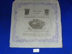 Paper Commemorative - WWI British Tanks ~34x34cm