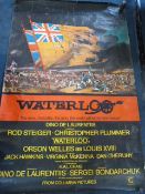 Original Film Poster of Dino De Laurentiis Waterloo ~151x101cm (worn condition)