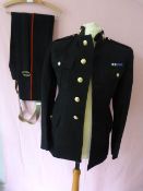 Royal Marines Jacket, Trousers, and Braces with Falklands Medal Ribbon