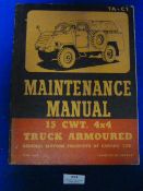 Armoured Truck Manual 1944