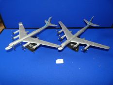 Two Diecast Models of Russian Tupolev TU-20 Bombers