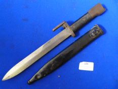 Belgium FN/FAL Bayonet with Matching Serial Number 40348 on Scabbard and Grip