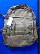 Jothin Sand Coloured Backpack with Integrated USB and Headphone Cables