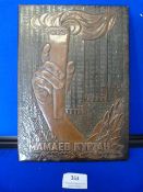 Commemorative Copper Plaque for Mamayev Kurgan 28x20cm Approx