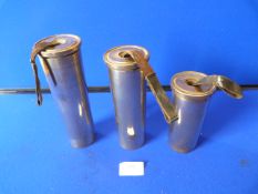 Three Graduated 40mm Shell Cases Converted to Chimes dated 1942, 43 & 44