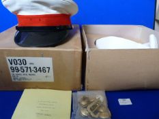 Royal Marine Service Cap, and a 42 Commando Service of Remembrance dated 1983