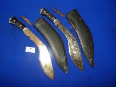 Two Reproduction Kukris