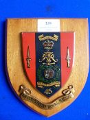 Wooden 45 Commando Plaque