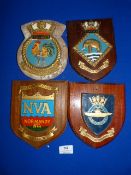 Four Military Plaques