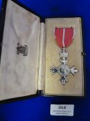 Original MBE Medal Box with Reproduction Medal