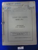 Ferret MK1 Scout Car Manual 1953