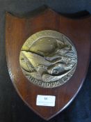 Brass Naval Plaque on Wood ~26x20cm