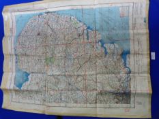 Waterproofed German Flying Map of East Anglia