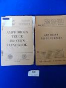 Two Amphibious Vehicle Training Manuals 1944 & 1955