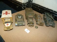 Five Plastic Vehicle Models