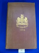 Harts Annual Army List 1894