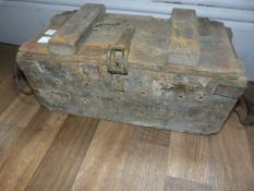 Small Wooden Ammo Box