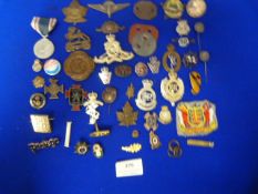 Job Lot of Assorted Military & Civilian Badges (Many Pins and Lugs Missing)