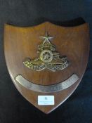 Royal Indian Artillery on Wood ~23x22cm