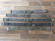 Five Post War British Webbing Belts