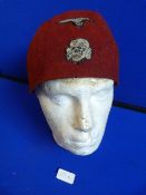 Waffen SS Croatian Handschar Division Officers Fez