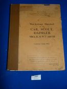 Daimer Scout Car Manual 1952 ( Loose Pages)