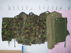 Two DPM Jackets, Trousers, Shirt, NBC Trousers & Gloves
