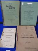 Four Post War Vehicle Manuals