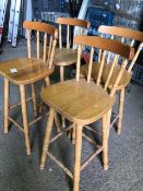 * set of 4 bar stools