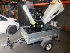 Lumag RAMBO HC15 Wood Chipper only 10 hours use on trailer ready to go - NO VAT