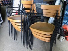 * 9 x sander stacking chairs