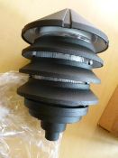 *Textured Arch. Bronze Light 15005-AZT Clear Ribbed Lamp Included