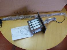 *Olde Brick Light Fitting with Pearl Opalescent Gl