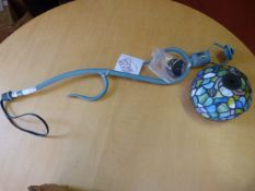 *Verdigris Light Fitting with Tiffany Style Shade 15033-VE