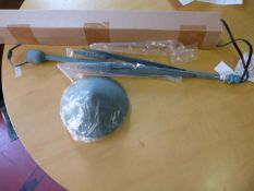 *Verdigris Cattail Decorated Stem Light Fitting K-15042