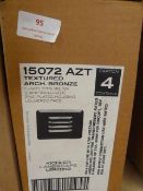 *Four Textured Arch. Bronze Louver Faced Light Fit