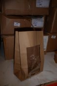 * 500 Brown craft window grab bags 150 x 75 x 225