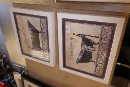 * pair of prints 330w x 280d bath tub themed