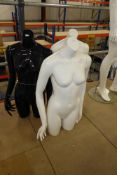 * 3 x female 3/4 headless mannequins