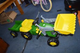 *John Deer Child's Ride-On Tractor with Trailer