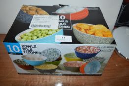 *8pc Stoneware Bowl Set