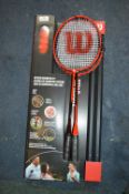 *Wilson Outdoor Badminton Set with 4 Rackets