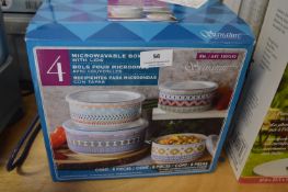 *Signature 4pc Microwavable Bow with Lid Set