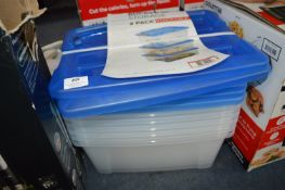 *15L Buckle Up Storage Boxes 5pk