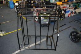 *Black Metal Storage Rack