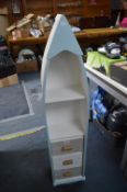 Boat Shaped Bathroom Shelf Unit