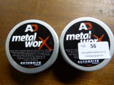 *2x 100g of Autobrite AD Metalworx Polish
