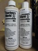 *2x 500ml of Poorboy's World Polish with Carbonara Wax