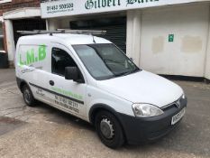 *Vauxhall Combo Van Reg: VU09 FYF, MOT: Aug 2021, Mileage: 99,227