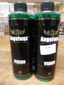 *2x 500ml of Angel Wax Vision Glass Cleaner